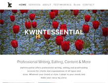 Tablet Screenshot of kwintessential.ca